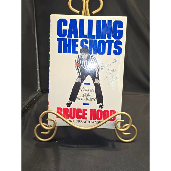 Calling the Shots: Memoirs of an NHL Referee Hardcover‎ 1st ed. signed 1989 - Picture 1 of 5